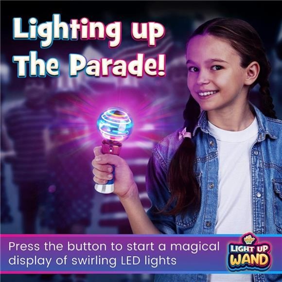 Spinning LightUp Wand for Kids in GiftBox,Rotating LED BallToy,Stocking Stuffers - Picture 6 of 6